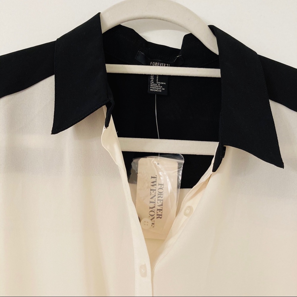 NEW Forever 21 Front Tie Chiffon Sleeveles… - Picture 2 of 4